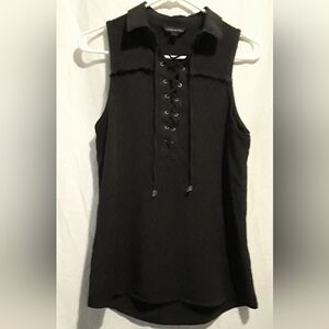 Rock and Republic black sleeveless shirt size small